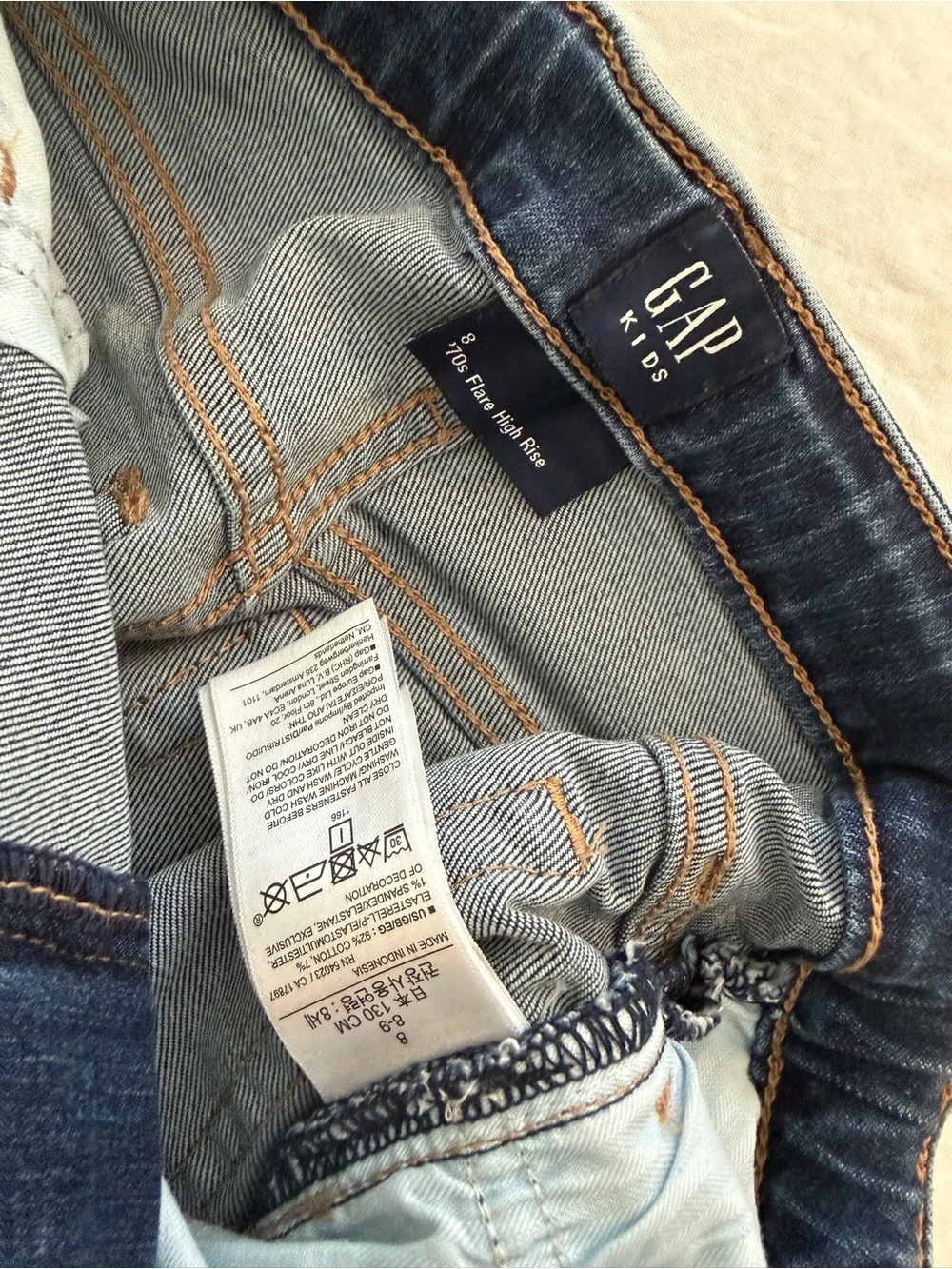 Girls GAP Dark Blue Embellished Jeans